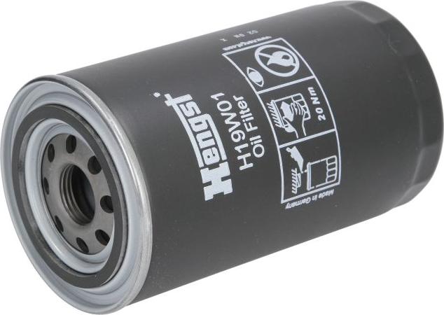 Hengst Filter H19W01 - Масляный фильтр abcparts.ee