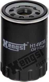 Hengst Filter H14W35 - Масляный фильтр abcparts.ee