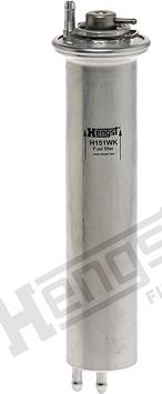 Hengst Filter H151WK - Топливный фильтр abcparts.ee