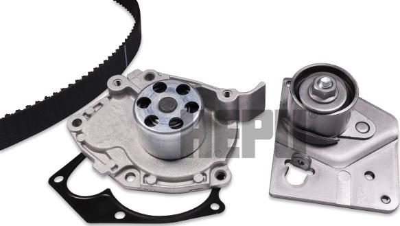 Hepu PK09570S - Водяной насос + комплект зубчатого ремня ГРМ abcparts.ee