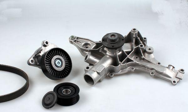 Hepu PK01480 - Водяной насос + комплект ручейковых ремней abcparts.ee