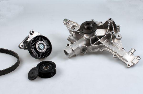 Hepu PK01470 - Водяной насос + комплект ручейковых ремней abcparts.ee