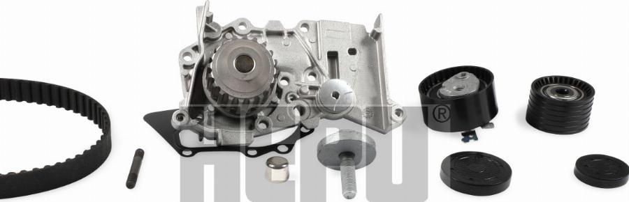Hepu PK08421 - Водяной насос + комплект зубчатого ремня ГРМ abcparts.ee