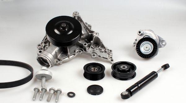 Hepu PK15340 - Водяной насос + комплект ручейковых ремней abcparts.ee