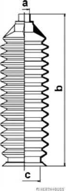 Herth+Buss Jakoparts J4103010 - Комплект пыльника, рулевое управление abcparts.ee