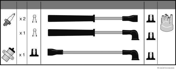 Herth+Buss Jakoparts J5386012 - Комплект проводов зажигания abcparts.ee