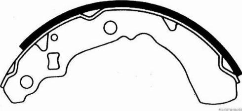 Herth+Buss Jakoparts J3506023 - Комплект тормозных колодок, барабанные abcparts.ee