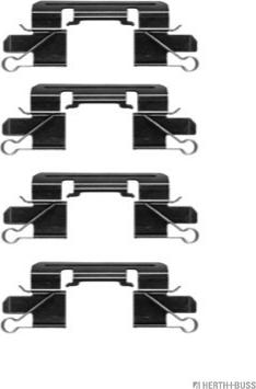 Herth+Buss Jakoparts J3665014 - Комплектующие для колодок дискового тормоза abcparts.ee