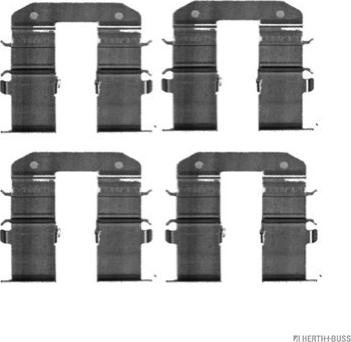 Herth+Buss Jakoparts J3660310 - Комплектующие для колодок дискового тормоза abcparts.ee