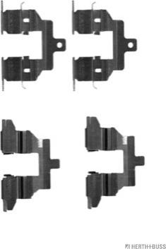 Herth+Buss Jakoparts J3661023 - Комплектующие для колодок дискового тормоза abcparts.ee