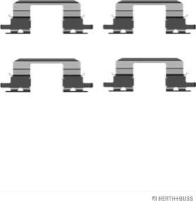 Herth+Buss Jakoparts J3667002 - Комплектующие для колодок дискового тормоза abcparts.ee