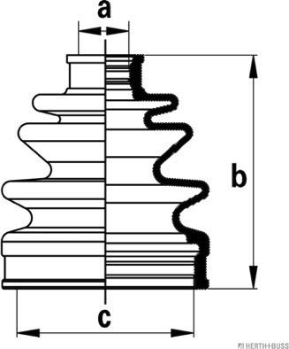 Herth+Buss Jakoparts J2864021 - Пыльник, приводной вал abcparts.ee