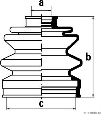 Herth+Buss Jakoparts J2865003 - Пыльник, приводной вал abcparts.ee