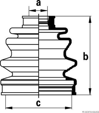 Herth+Buss Jakoparts J2865002 - Пыльник, приводной вал abcparts.ee