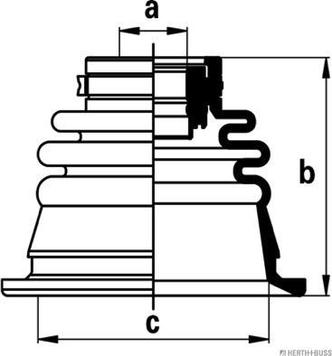 Herth+Buss Jakoparts J2885013 - Пыльник, приводной вал abcparts.ee