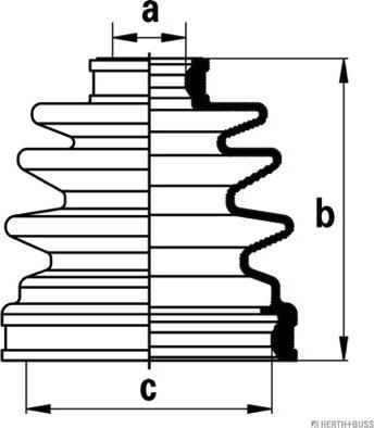 Herth+Buss Jakoparts J2883004 - Пыльник, приводной вал abcparts.ee
