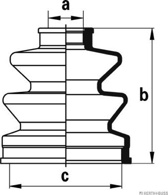 Herth+Buss Jakoparts J2883006 - Пыльник, приводной вал abcparts.ee