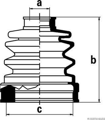 Herth+Buss Jakoparts J2883002 - Пыльник, приводной вал abcparts.ee
