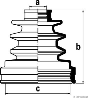 Herth+Buss Jakoparts J2882009 - Пыльник, приводной вал abcparts.ee
