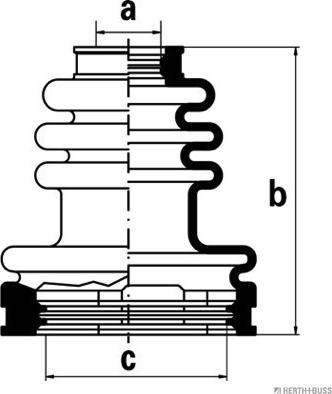 Herth+Buss Jakoparts J2882000 - Пыльник, приводной вал abcparts.ee