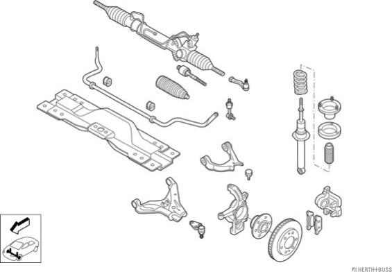 Herth+Buss Jakoparts N03136-VA - Рулевое управление abcparts.ee
