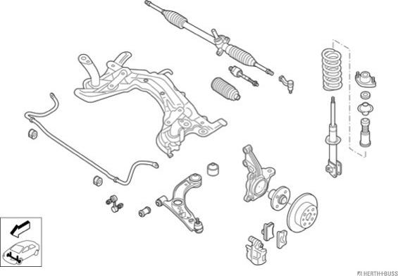 Herth+Buss Jakoparts N02860-VA - Рулевое управление abcparts.ee