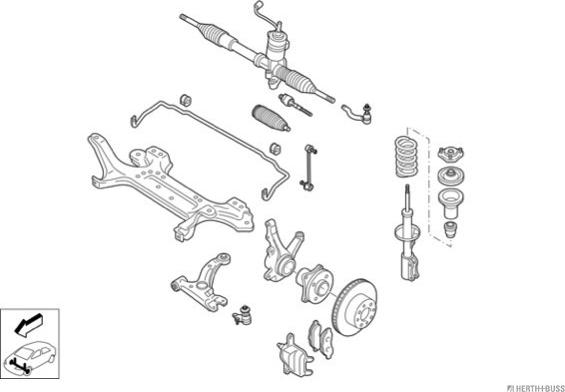 Herth+Buss Jakoparts N02818-VA - Рулевое управление abcparts.ee