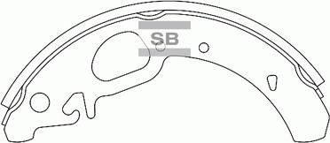 Hi-Q SA183 - Комплект тормозных колодок, барабанные abcparts.ee