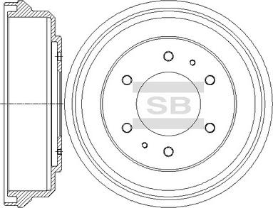 Hi-Q SD4325 - Тормозной барабан abcparts.ee