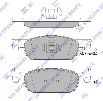 Hi-Q SP4054(SD) - Тормозные колодки, дисковые, комплект abcparts.ee