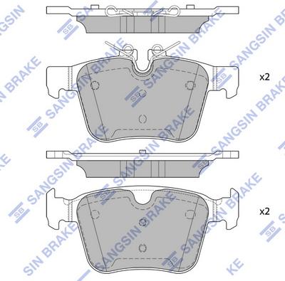 Hi-Q SP4069 - Тормозные колодки, дисковые, комплект abcparts.ee