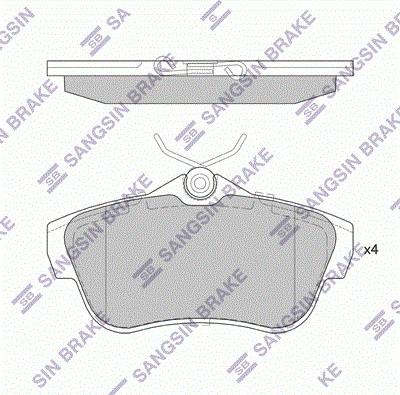 Hi-Q SP4149 - Тормозные колодки, дисковые, комплект abcparts.ee