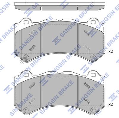 Hi-Q SP1990 - Тормозные колодки, дисковые, комплект abcparts.ee
