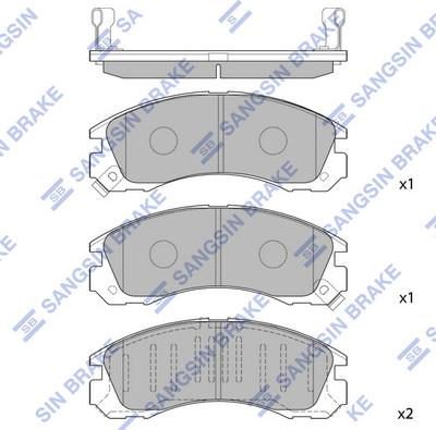 Hi-Q SP1068(SD) - Тормозные колодки, дисковые, комплект abcparts.ee