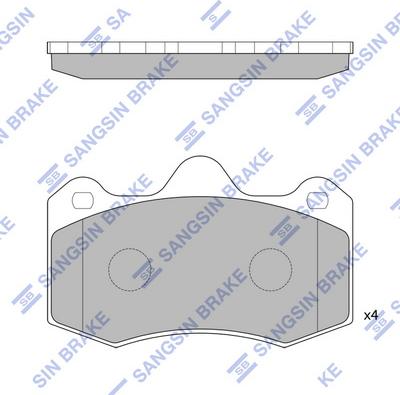Hi-Q SP1835(SD) - Тормозные колодки, дисковые, комплект abcparts.ee