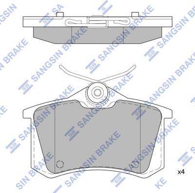 Hi-Q SP1391(SD) - Тормозные колодки, дисковые, комплект abcparts.ee