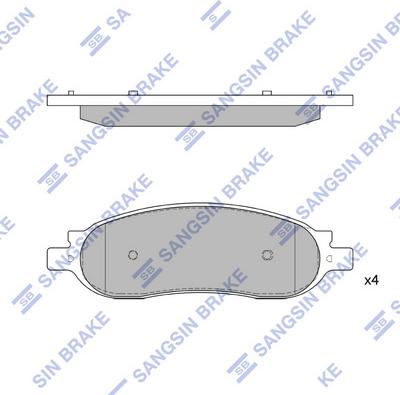 Hi-Q SP1353 - Тормозные колодки, дисковые, комплект abcparts.ee