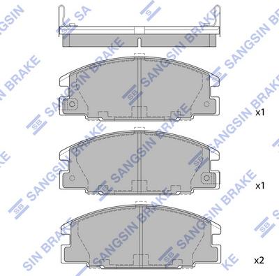 Hi-Q SP2010(SD) - Тормозные колодки, дисковые, комплект abcparts.ee