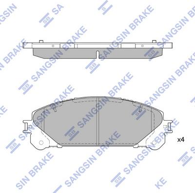 Hi-Q SP2137(SD) - Тормозные колодки, дисковые, комплект abcparts.ee