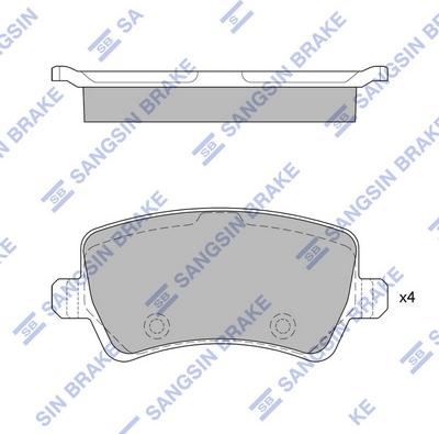 Hi-Q SP2286(SD) - Тормозные колодки, дисковые, комплект abcparts.ee