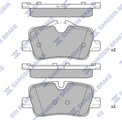 Hi-Q SP2774 - Тормозные колодки, дисковые, комплект abcparts.ee