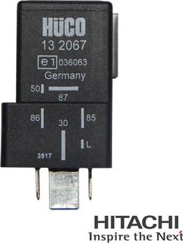 HITACHI 2502067 - Реле, система накаливания abcparts.ee