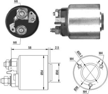 Hoffer 46011 - Тяговое реле, соленоид, стартер abcparts.ee