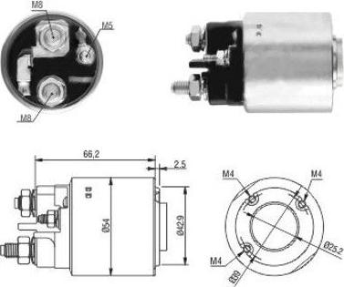 Hoffer 46131 - Тяговое реле, соленоид, стартер abcparts.ee