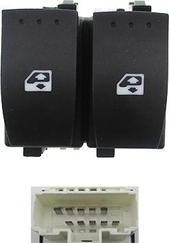 Hoffer 2106107 - Выключатель, стеклоподъемник abcparts.ee