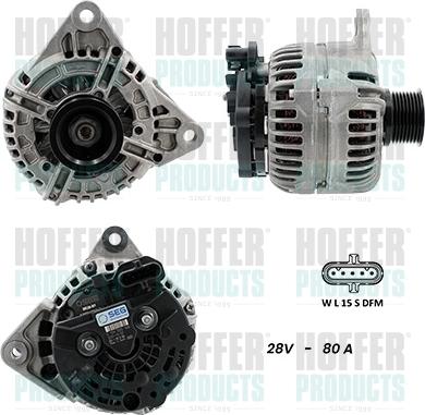Hoffer H5610078G - Генератор abcparts.ee