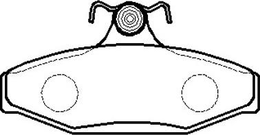 HSB Gold HP5003 - Тормозные колодки, дисковые, комплект abcparts.ee