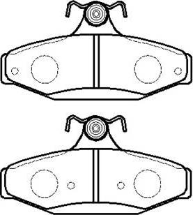 HSB Gold HP5131 - Тормозные колодки, дисковые, комплект abcparts.ee