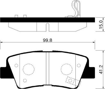 AISIN BPHY-2008 - Тормозные колодки, дисковые, комплект abcparts.ee