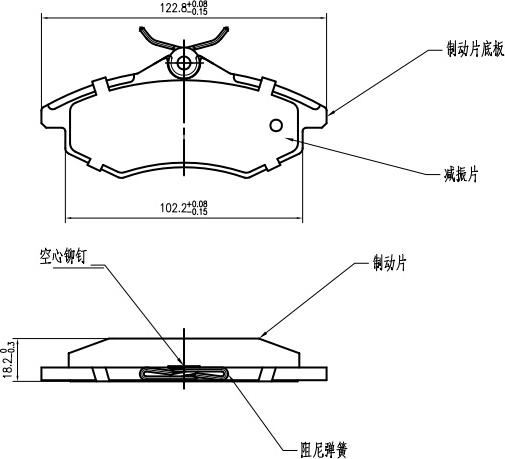 HUSCH JL0649 - Тормозные колодки, дисковые, комплект abcparts.ee